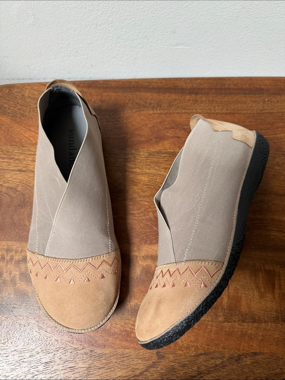 Sundance Blooms Embroidered Slip-On Flats